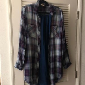 Cloth & Stone plaid flannel shirt